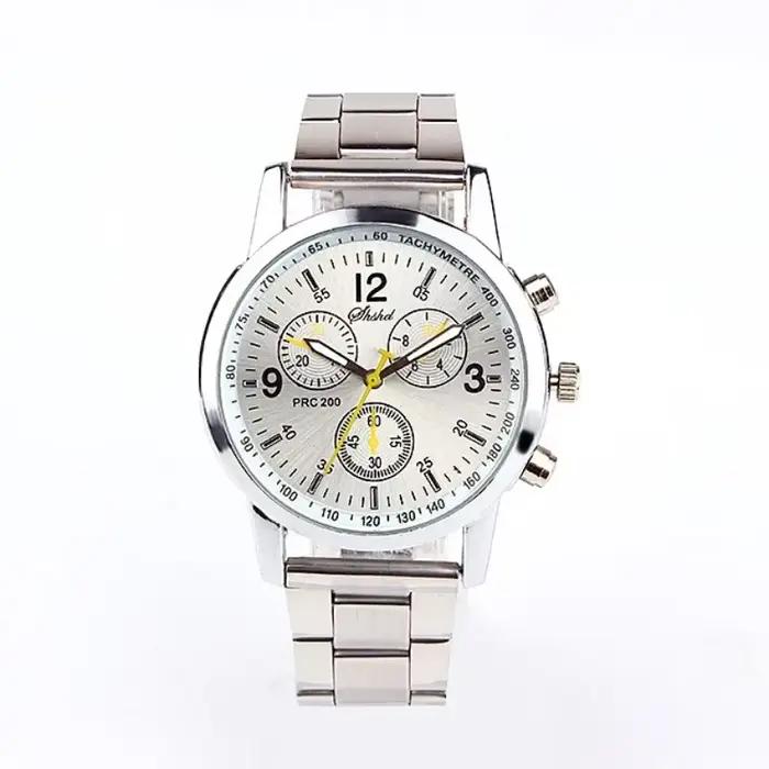 2025 nouvelles montres pour hommes marque célèbre hommes montre à Quartz en argent affaires montres 