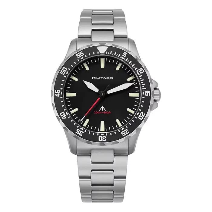 Militado ML16 nouvelle montre à quartz VH31\Ronda 515 39mm montres vintage cristal saphir 20 bars ét