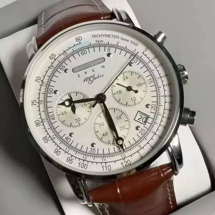 Nouvelle Montre Classique de Loisirs pour Homme 2027, Chronographe Multifonctionnel à Trois Cadrans 