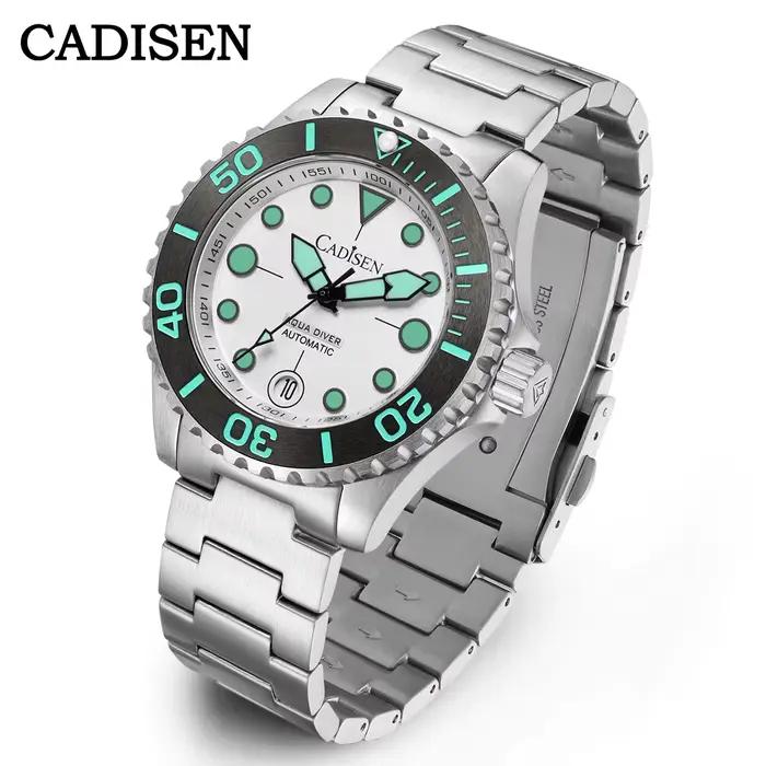 CADISEN AQUA DIVER 2024 nouvelle marque de luxe hommes montres montre automatique japon NH35A 100M é