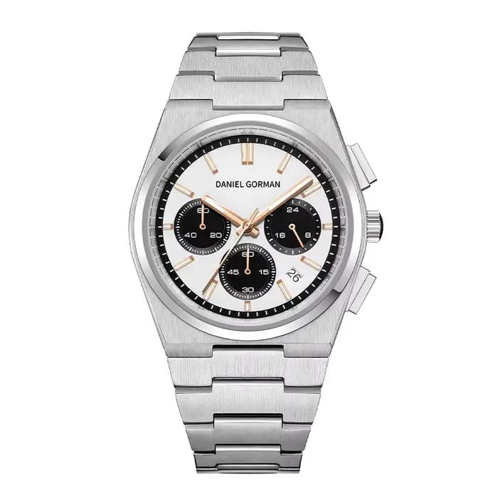 Daniel Gorman 2026 montre à Quartz en acier inoxydable 5ATM montre-bracelet multifonctionnelle étanc