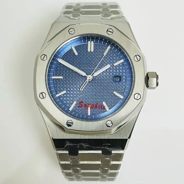 Montre à gousset — Montre mécanique à remontage automatique pour hommes, lunette octogonale polie, c