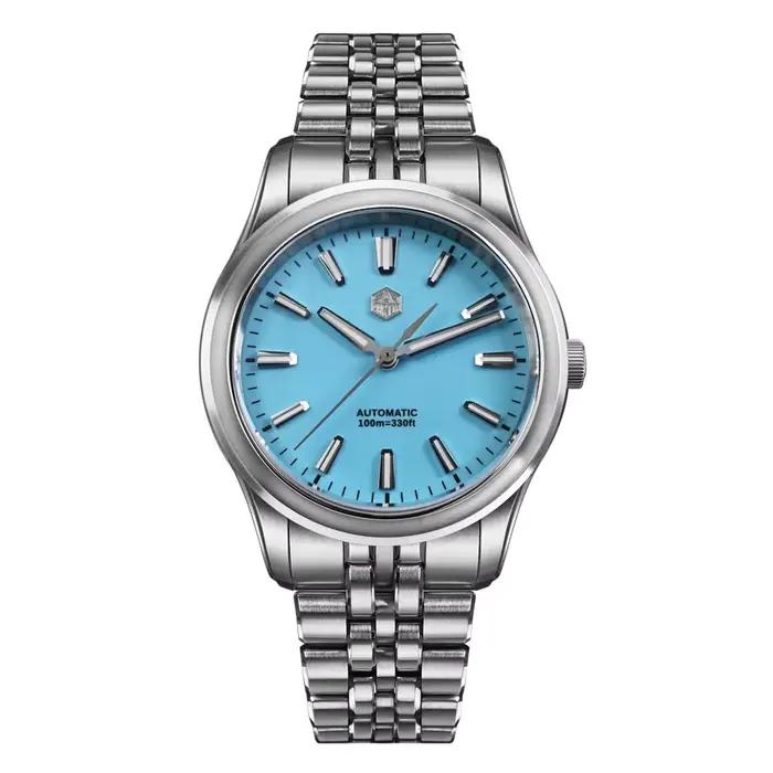 Montre homme San Martin SN0144CG 36mm 39mm Gada Classic Simple avec cadran en émail, mouvement autom