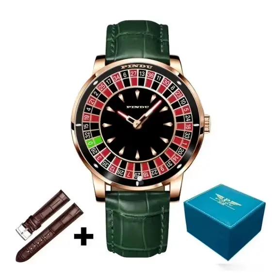 Montre-bracelet mécanique automatique pour hommes de table de jeu de marque de qualité supérieure, m