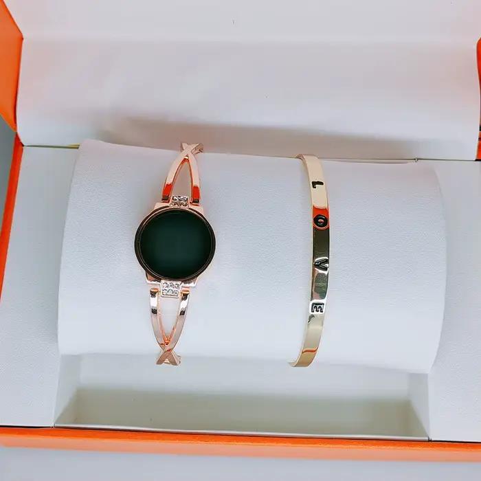 Montre électronique LED avec Bracelet pour femmes et filles, écran de commande tactile, montre-Brace