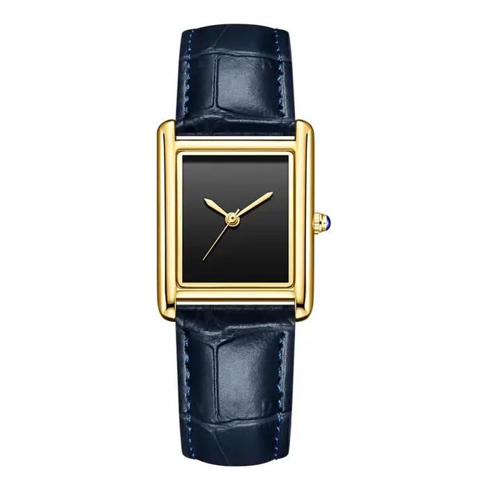 Pablo Raez hommes femmes Couple montre à Quartz Rectangle carré chiffres romains Orologio dames de l