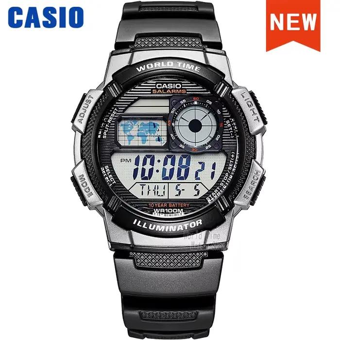 Casio – montre numérique à quartz pour homme, haut de gamme, étanche à 100m, sport, dix ans d'électr