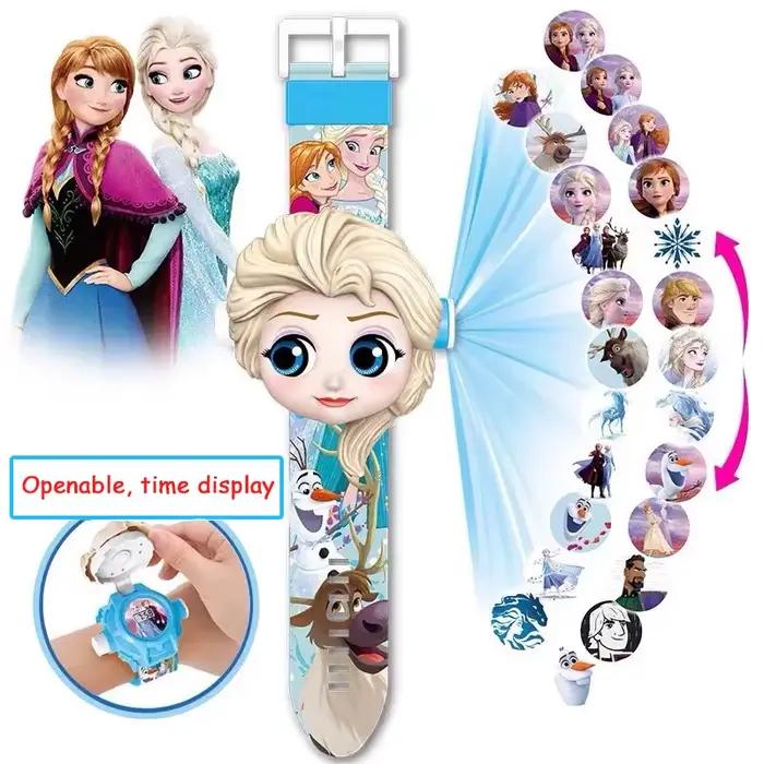 Nouvelle Projection Minnie enfants montres pour filles Disney princesse Elsa Spiderman enfants montr