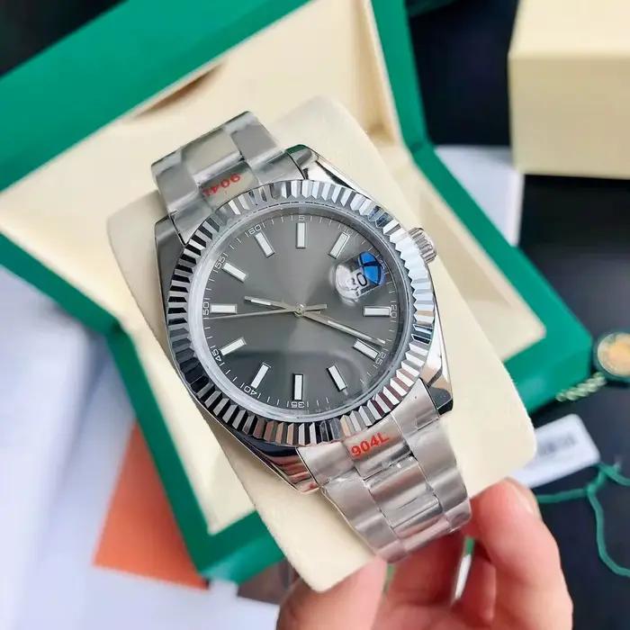 Montre mécanique automatique haut de gamme pour couple, bracelet en acier inoxydable résistant à l'u