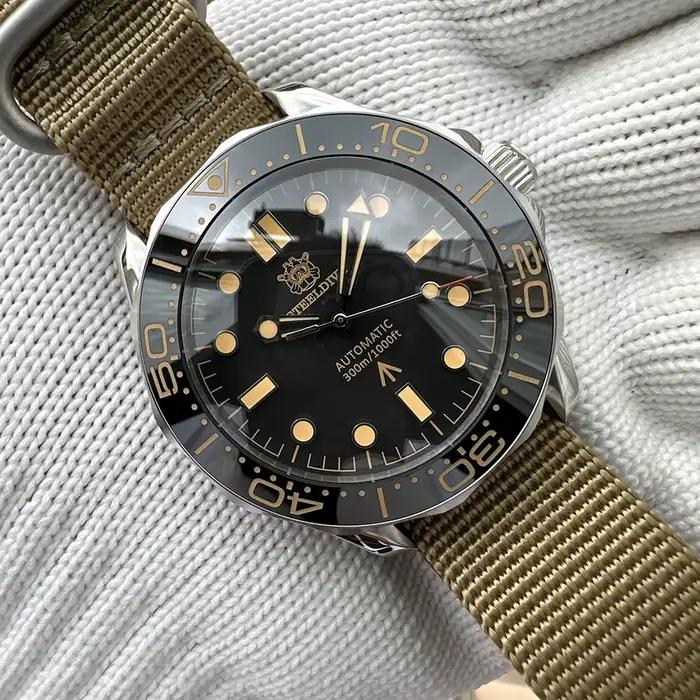 STEELDIVE – montre automatique pour hommes, 42MM, mécanique, plongeur, 30 bars, étanche, saphir lumi