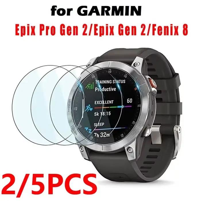 Film de protection d'écran pour montre connectée Garmin Epix Pro Gen 2, 2/5 pièces, verre trempé pou