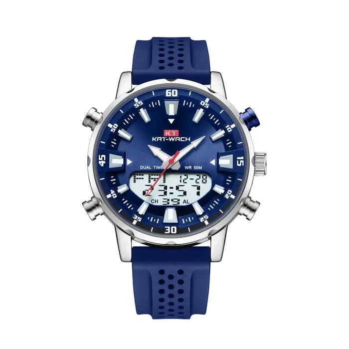 Kat-Wach-Montre à quartz étanche pour homme, originale, automatique, de haute qualité, noire, cadeau