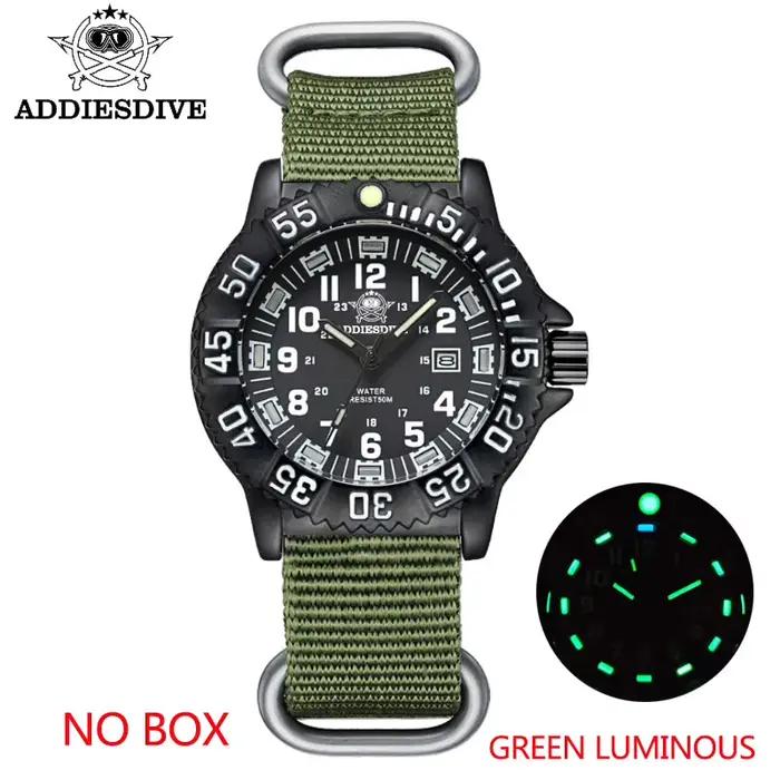 Addies – montre-bracelet à Quartz pour homme, accessoire de mode militaire, étanche, classique et lu