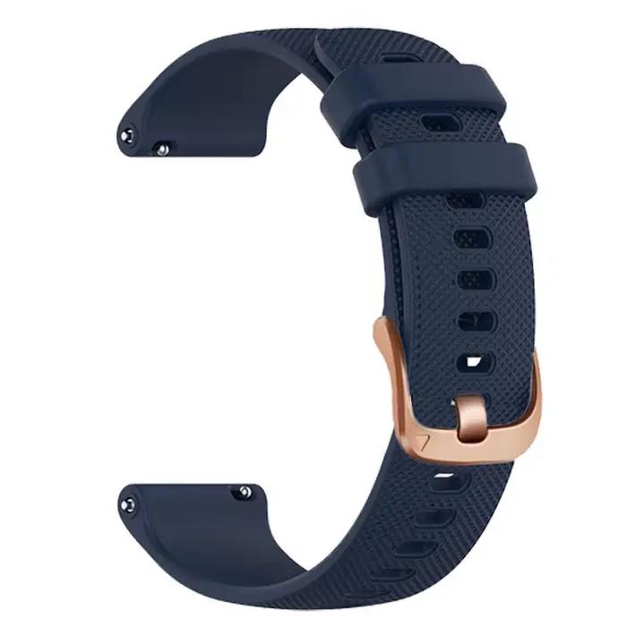 Bracelet de montre en Silicone, 18mm 20mm, pour Garmin Forerunner 165 55 645 245 Vivoactive 4s Vivoa