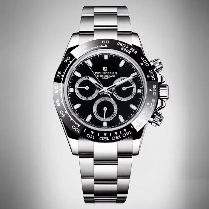 DIDUN 2026 NOUVELLE Montre Homme de Luxe Automatique de Marque Supérieure, Cadran en Céramique, Chro