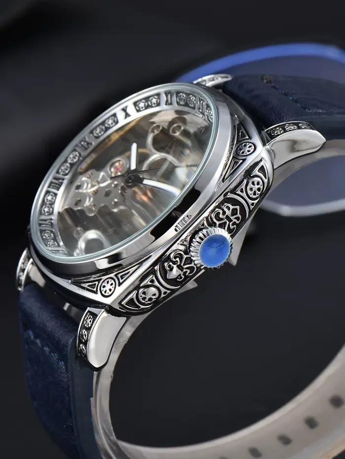 montre homme 2024 Creux montres automatiques montres étanches montre homme original Rétro gravure cl