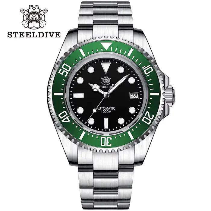 STEELDIVE – montre-bracelet mécanique pour hommes, 1000M, étanche, SD1964, grand fantôme d'eau, luxe