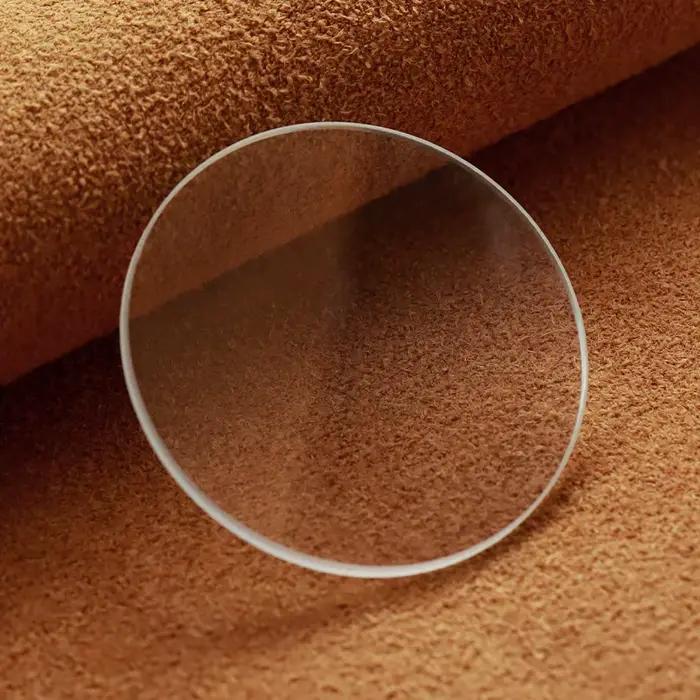 Verre de montre rond, diamètre 28mm-38mm, épaisseur plate 1.5mm, lentille de remplacement pour montr