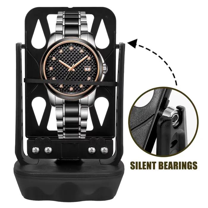 Remontoir automatique de montres silencieux avec outil de remontage manuel, support de bureau, machi