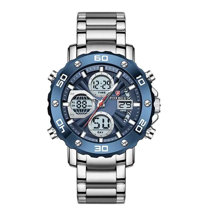 Montres LIGE pour hommes, marque de luxe, montre-bracelet à Quartz, étanche, horloge numérique milit