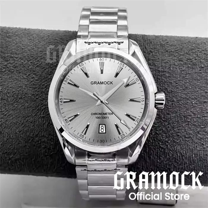 Gramock – montre mécanique automatique NH35 pour hommes, 40MM, cadran dégradé lumineux, verre saphir
