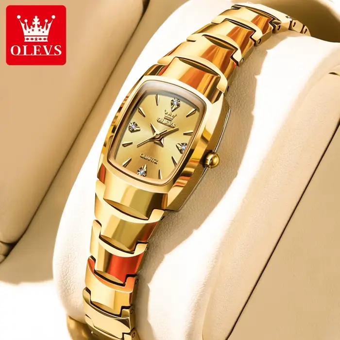 OLEVS 7006 Montres pour Femmes Top marque élégance Quartz Montres Femmes étanche boîtier en acier tu