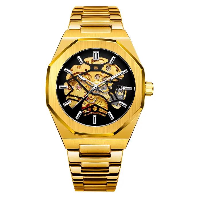 FORSINING mode automatique hommes montres haut de gamme mécanique Transparent étanche militaire en a