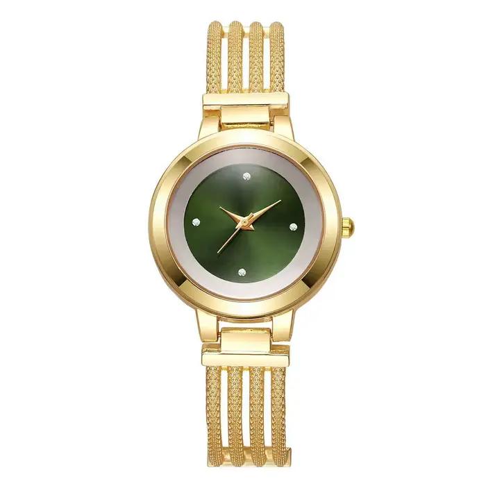 Montres pour femmes de luxe avec strass, montres à quartz analogiques tendance, montres-bracelets po