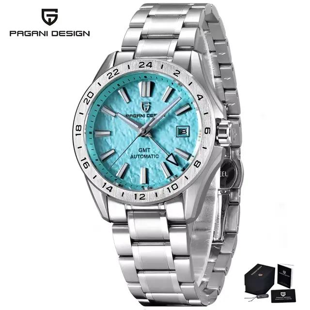 PAGANI DESIGN – montre GMT de marque supérieure, classique et tendance, pour hommes, étanche à 100M,