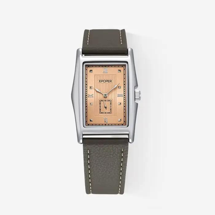 Nouvelle montre pour hommes et garçons, montre-bracelet vintage à quartz, montre en acier inoxydable