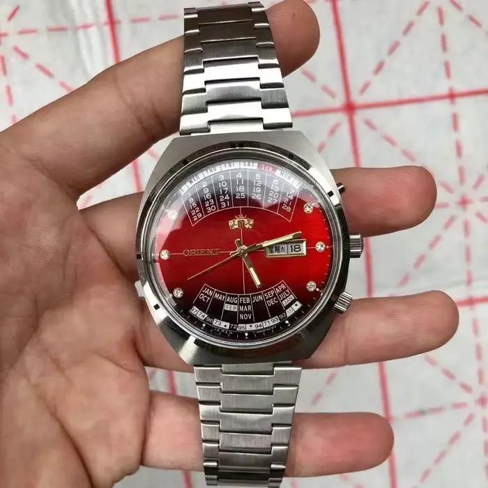 Montre mécanique sportive DFDG Série Orient à mouvement japonais multifonction, grand cadran ultra-f