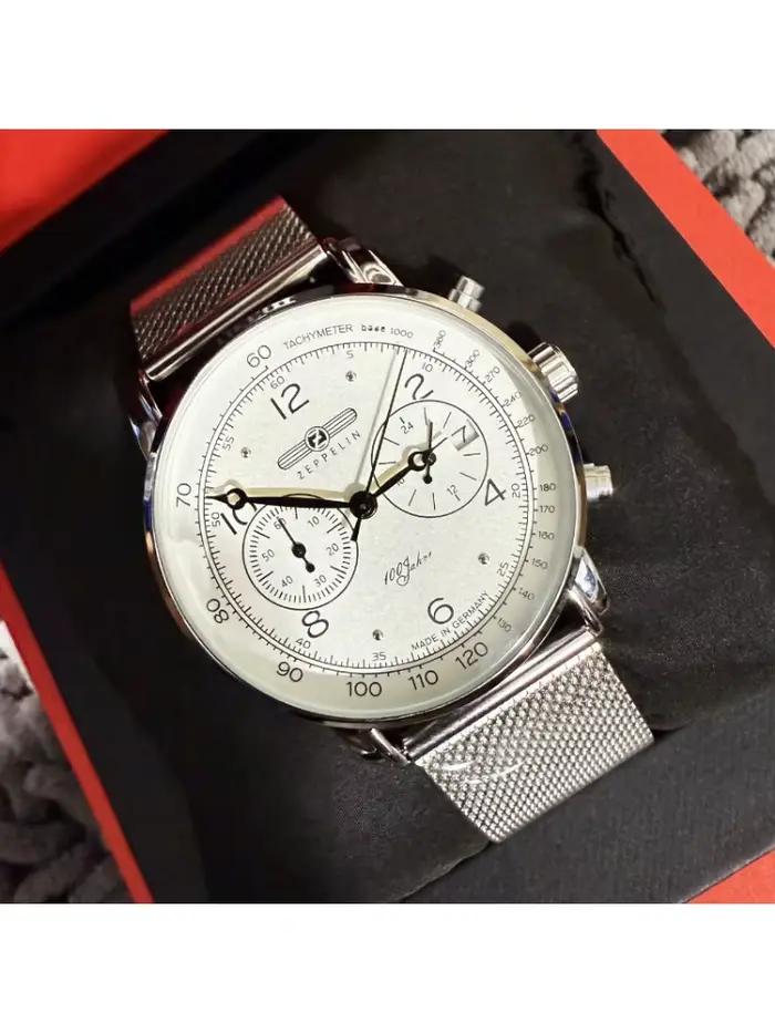 Montre automatique Zeppelin Memorial 20 pour homme, boîtier automatique, trois aiguilles, calendrier