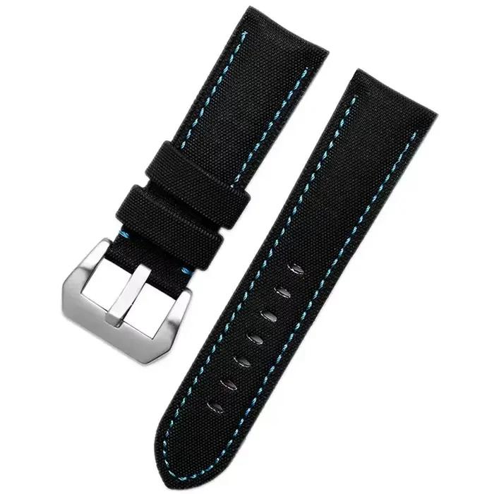 Bracelet de montre en Nylon, 20mm 22mm 24mm 26mm, pour Panerai PAM01661 441 Marina submersible 441 3