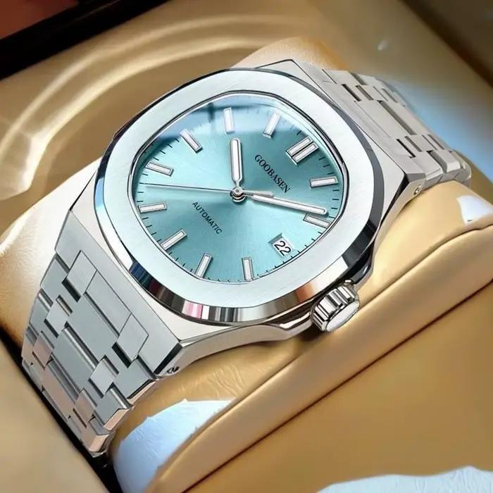 Nouvelle montre automatique pour femmes et hommes, montres lumineuses pour hommes, bracelet en acier
