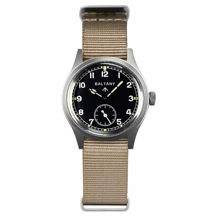Baltany-Montre-bracelet classique Shoous S2025, 36mm, en cuir 10iko ST1701, mécanique D12, rétro, mi