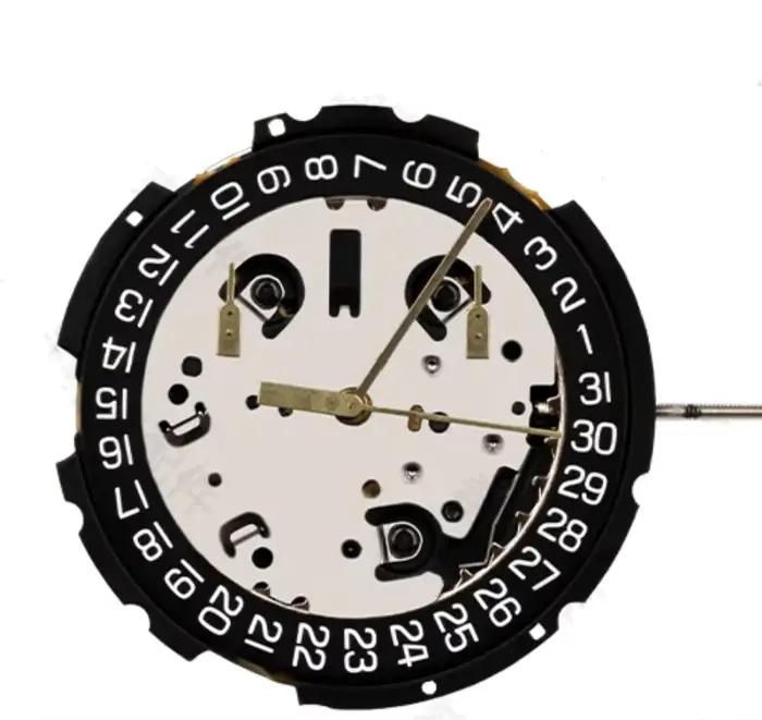 Swiss ETA G10.212 V8 mouvement à Quartz date noire à 4 nouvelles pièces de rechange de mouvement de 