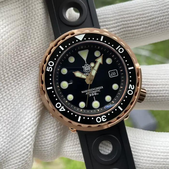 SD1975S Nouvelle Montre 2020 Steeldive CUSN8 Bronze Montre de Plongée NH35 Automatique 300M Étanche 
