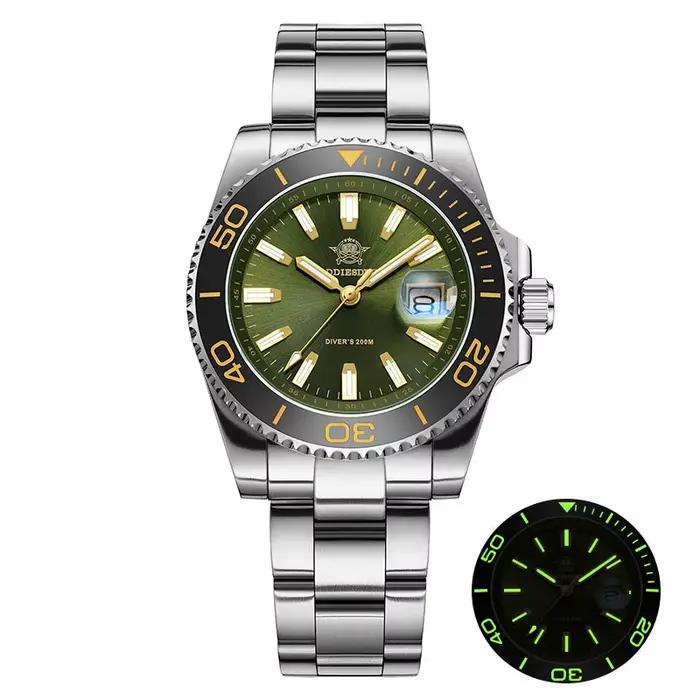 ADDIESDIVE nouvelle montre de plongée de luxe pour hommes AD2510 41mm BGW9 cadran en émail lumineux 