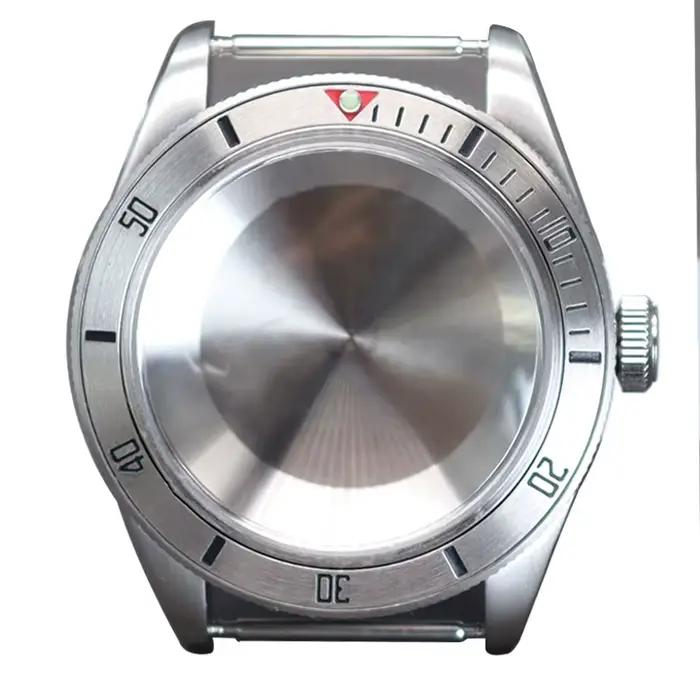 Boîtier de montre Vintage 38.8mm, revêtement AR en verre et acier inoxydable 316L pour Seiko NH35 NH