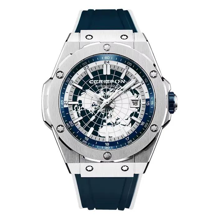 Montre mécanique pour hommes mode militaire Sport analogique montre-bracelet automatique avec bracel