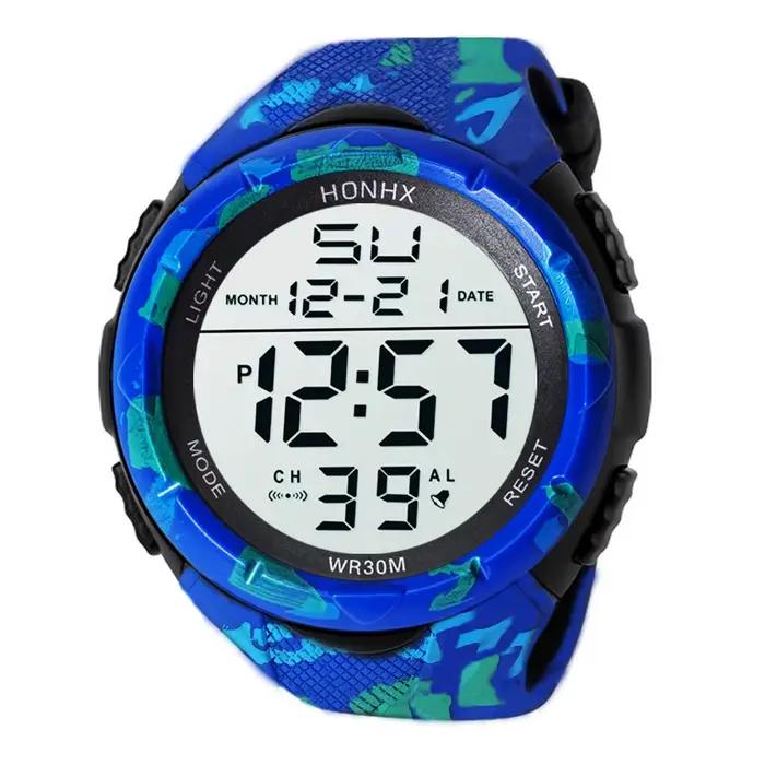 Montre-bracelet de sport militaire LED étanche pour homme, analogique, numérique, luxe