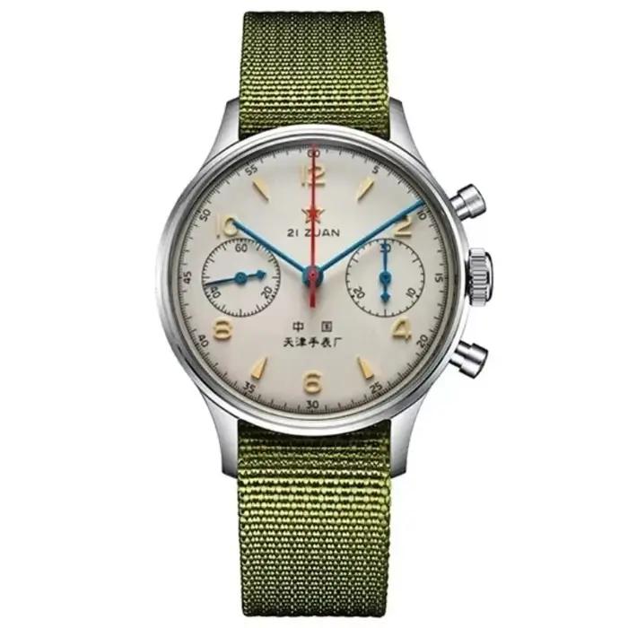 Montres pour hommes 1963 pilote montre automatique 42mm étanche rétro quartz chronographe montre hab