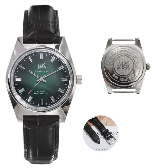 Montre mécanique à remontage manuel pour homme Shanghai 36MM 7120, étanche, classique, fabrication c