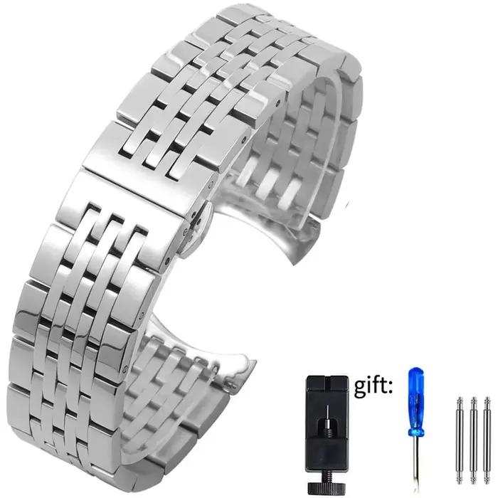 Bracelet de montre pour Tissot 1853, bracelet en acier T41 T006/T099/T085, chaîne de montre en acier