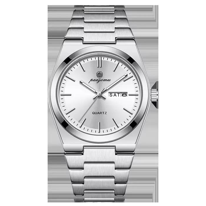 PAAZOMU luxe Quartz homme montre-bracelet Sport hommes montres étanche lumineux Date semaine acier i