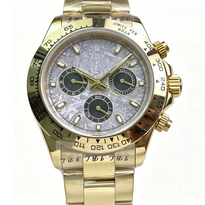 Montre de luxe pour homme de 40 mm en acier 904L, mouvement mécanique automatique, héritage exquis e