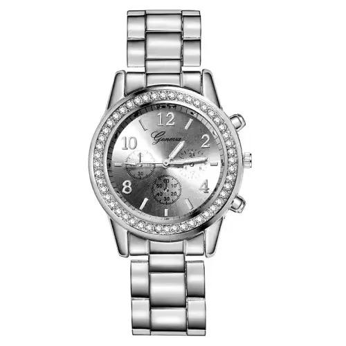 Femmes montres genève classique strass Montre femmes montres dames mode or Montre horloge Reloj Muje