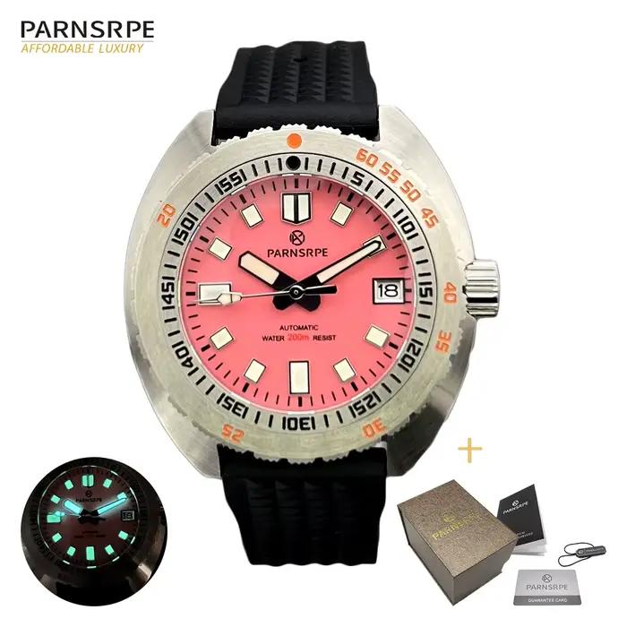 PARNSRPE montre homme montre tortue plongeur montre nh35a mouvement automatique saphir 120 clic plon