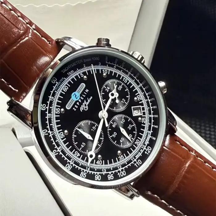 Nouvelle montre classique pour homme, trois aiguilles, seconde fonctionnelle, chronomètre multifonct