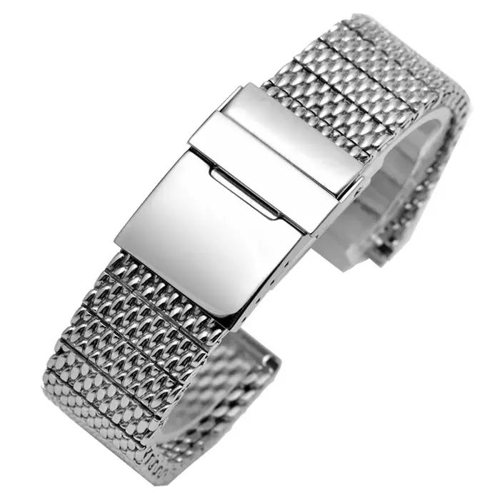 Bracelet de montre en acier inoxydable 316L pour hommes, haute qualité, métal solide pour breitling 